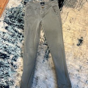 Light green stretch pants